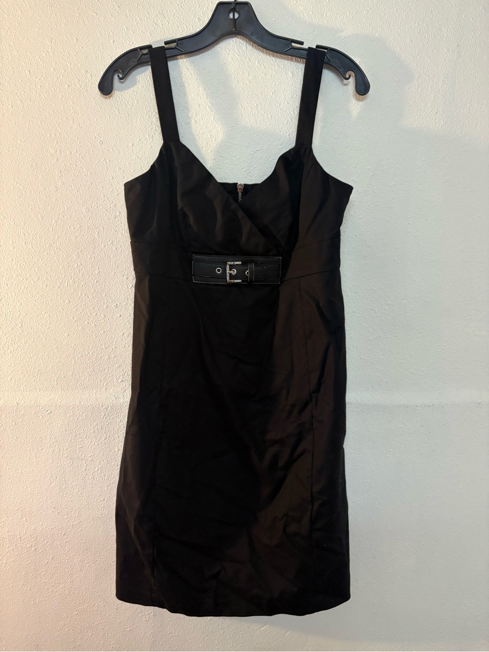 Michael Kors Black Belted Sleeveless Sheath Dress -